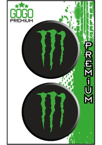 Monster 5 (5X5 Cm) İkili Damla Etiket