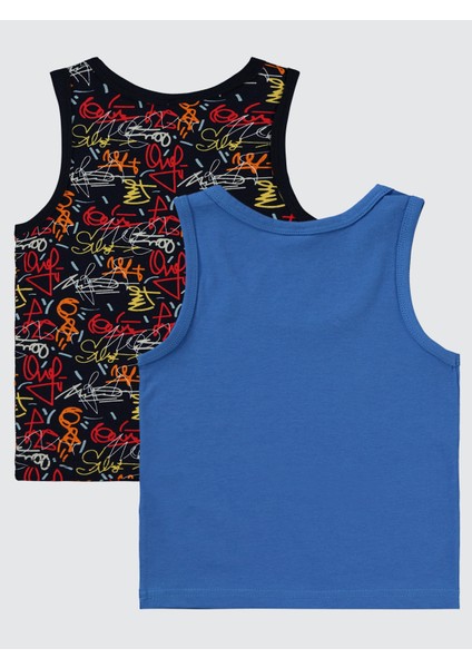 Erkek Çocuk 2'li Atlet Set 2-10 Yaş Mavi fiyatları