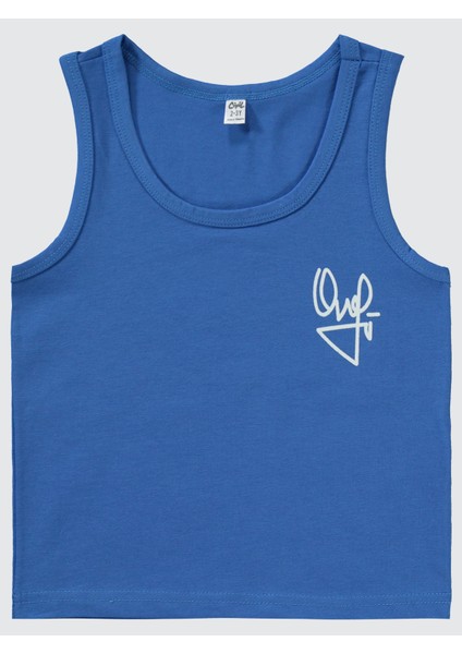 Erkek Çocuk 2'li Atlet Set 2-10 Yaş Mavi modelleri