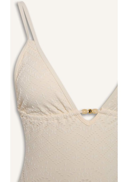 Regular Fit Nakışlı Brode Mayo-Fall in Love B6898AX25SM