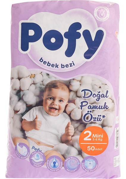 Mini 2 Numara Bebek Bezi 3-6 kg 50 Adet
