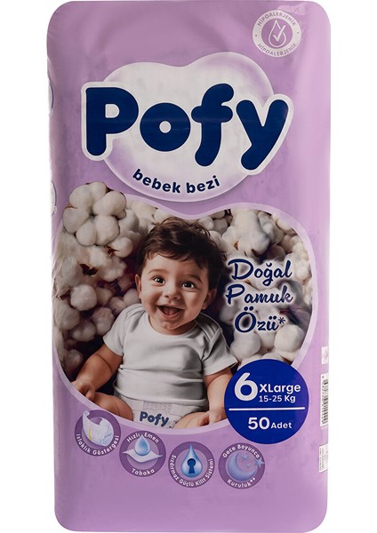Xl 6 Numara Bebek Bezi 15-25 kg 50 Adet