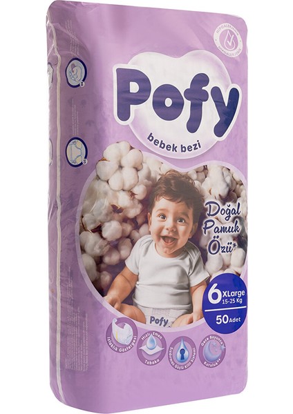 Xl 6 Numara Bebek Bezi 15-25 kg 50 Adet