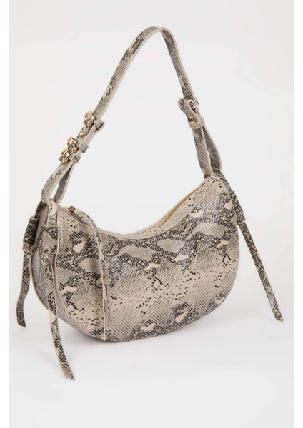 Kadın Suni Deri Yılan Derisi Desenli Omuz Çantası E3624AXNS modelleri