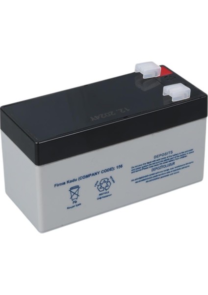YH-121.3 12 Volt - 1.3 Amper Akü (97 x 43 x 52 Mm)