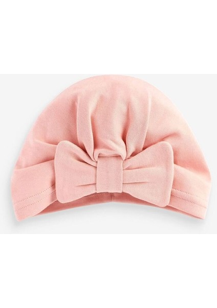 % 100 Pamuklu Pembe Gül Kurusu 2'li Kız Bebek Şapka Set fiyatları