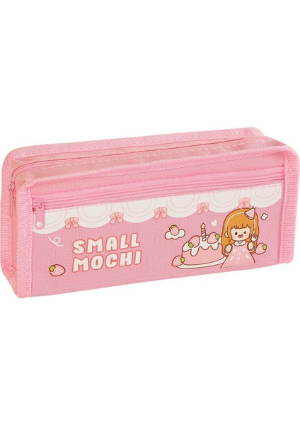 Ilkokul Öğrencileri Için Tek Katmanlı Karikatür Büyük Kapasiteli Kalem Çantası, Yüksek Görünümlü, Basit ve Şık Kalem Çantası ile Kare Kırtasiye Çantası (Yurt Dışından)