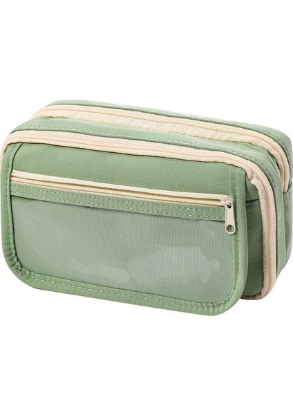 Yeni Şeffaf Kalem Çantası Dokuz Katmanlı Panda Kalem Çantası Ins Tarzı Kalem Çantası Yüksek Görünümlü Erkek ve Kadın Ilk ve Orta Okul Öğrenci Kırtasiye Çantası (Yurt Dışından)