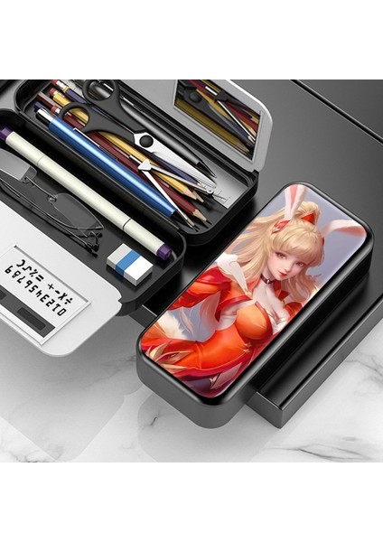 Çok Fonksiyonlu Öğrenci Kırtasiye Kutusu Gözlük Saklama Kutusu Kalem Kutusu Kalem Kutusu (Yurt Dışından)