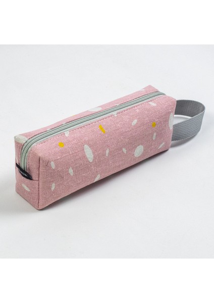 Basit Ins Tarzı Büyük Kapasiteli Tuval Ortaokul Öğrencisi Taşınabilir Kalem Kutusu (Yurt Dışından)