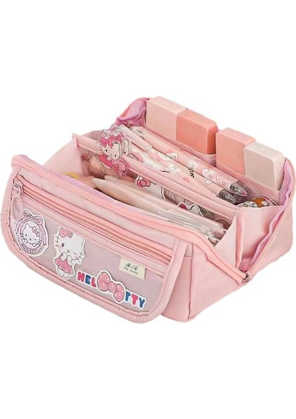 Kurome Kalem Çantası Büyük Kapasiteli Öğrenci Kırtasiye Kutusu Yüksek Değerli Kırtasiye Çantası Çok Fonksiyonlu Kalem Kutusu (Yurt Dışından)