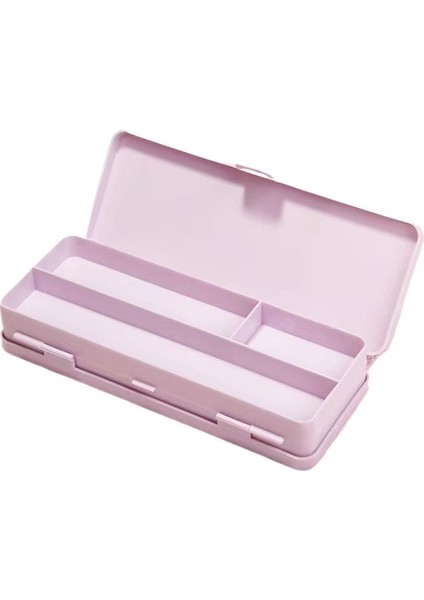 Kalınlaşmış Pp Plastik Çift Açılımlı Iki Taraflı Büyük Kapasiteli Öğrenci Kalem Kalem Kutusu (Yurt Dışından)