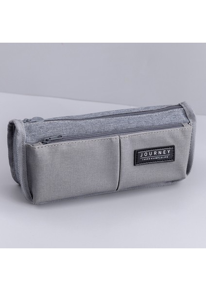 Erkekler ve Kızlar Için Büyük Kapasiteli Kanvas Kalem Çantası Yaratıcı Basit Kırtasiye Çantası (Yurt Dışından)