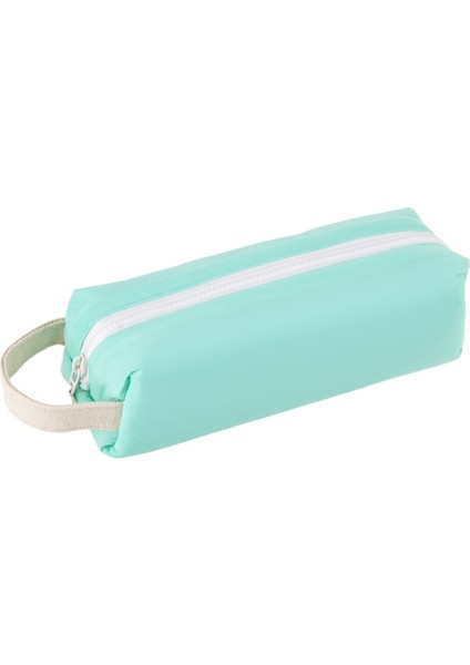 Yüksek Görünümlü Krem ​​rengi Küçük Kare Kalem Kutusu, Yumuşak ve Düşmeyi Önleyen Saklama Kalem Kutusu, Hafif ve Basit (Yurt Dışından)