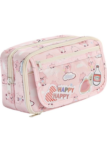 Küçük Kunduz Şeffaf Kalem Çantası Büyük Kapasiteli Sevimli Kalem Çantası Ortaokul Öğrencileri Ilkokul ve Ortaokul Öğrencileri Için Göz Alıcı Görünümlü Kırtasiye Çantası (Yurt Dışından)