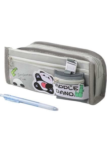 Yeni Karikatür Üç Boyutlu Kalem Çantası, Sevimli Büyük Kapasiteli Kalem Kutusu, Çok Katmanlı Sınıflandırma Saklama Çantası, Sevimli Taşınabilir Kırtasiye Çantası (Yurt Dışından)