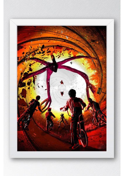 Stranger Things Çerçeveli Tablo - Dizi Posteri Tablo