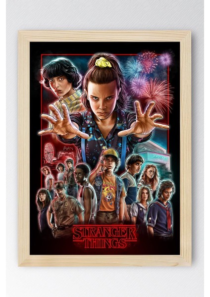 Stranger Things Çerçeveli Tablo - Dizi Posteri Tablo