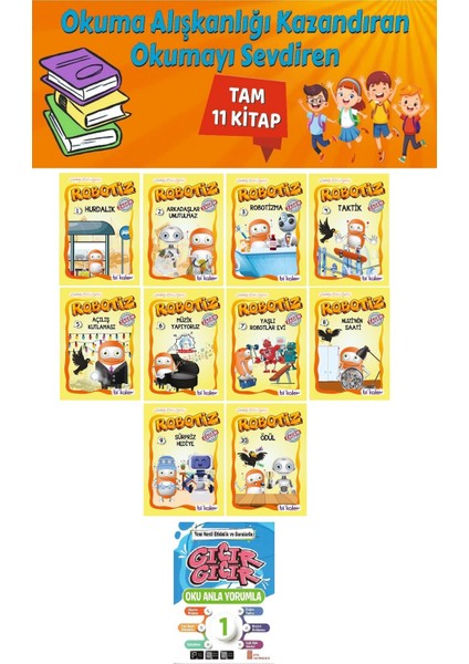 1. Sınıf Okuma Alışkanlığı Kazandıran Okumayı Sevdiren Tam (11 Kitap) 11