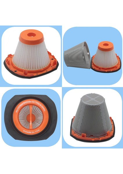 20V Max Powerconnect El Tipi Vakum Modelleri Için N900287 Hepa Filtresi BCHV001C1, BCHV001B (Yurt Dışından)