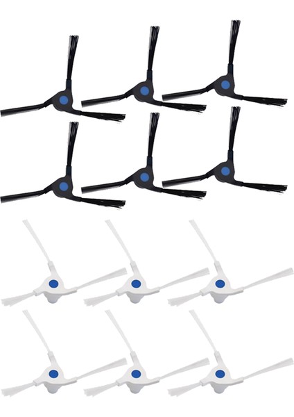 12 Adet Yedek Parçalar Yan Fırça Deebot X2/x2 PRO/DEX86 Robotlu Süpürge Yıkanabilir Yan Fırça (Yurt Dışından)