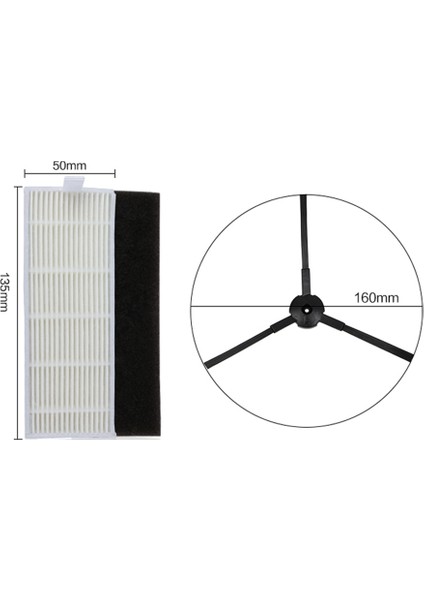 Ilife A40 A4S Polaris Pvcr 0826 0726W Amibot ile Uyumlu Yedek Parçalar (Yurt Dışından)
