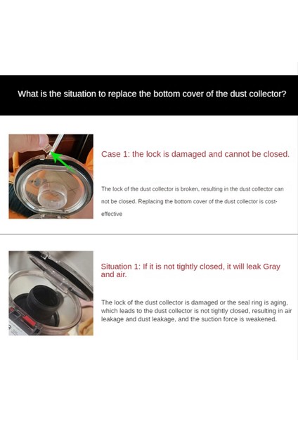 V10 V11 V15 Elektrikli Süpürge Kutusu Kapağı Tabanı, Sızdırmazlık Halkalı Eski Toz Kabının Alt Kısmının Değiştirilmesi (Yurt Dışından)