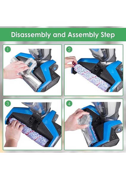 Crosswave Için, 3 Çok Yüzeyli Fırça Rulosu + 3 Vakum Filtresi (Yurt Dışından)