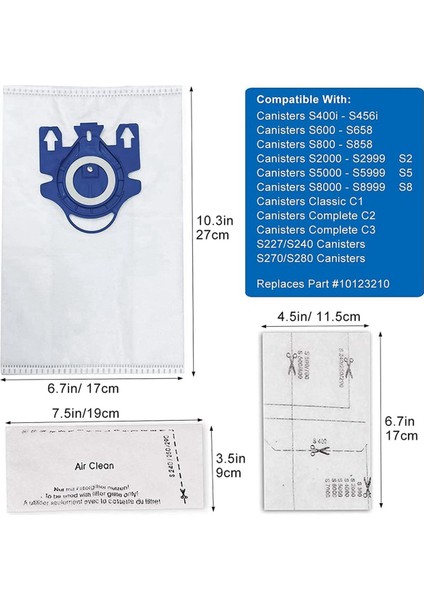 Miele Gn Elektrikli Süpürge Komple C3, C2, C1, S400, S600 ile Uyumlu Du Çantalar (Yurt Dışından) fırsatları