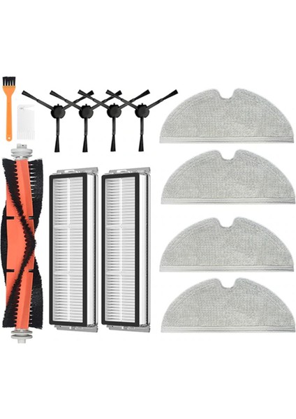 13 Adet Aksesuar Kiti 1c 2c 1t Mi Robot Vakumlu Paspas F9 Vakum Filtresi Ana Yan Fırça Paspas Bezi (Yurt Dışından)