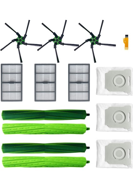 S9 (9150) S9+ S9 Plus (9550) S Serisi Robot Temizleyici Ana Fırça Yan Fırça Hepa Filtre Toz Torbaları (Yurt Dışından)