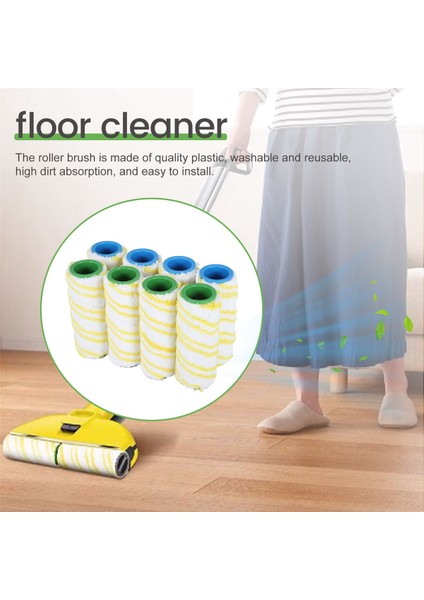 Fc5 Fc7 Fc3 FC3D Elektrikli Zemin Temizleyici Için 8 Adet Rulo Fırça (Yurt Dışından) fırsatları
