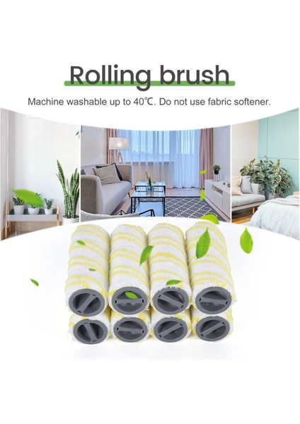 Fc5 Fc7 Fc3 FC3D Elektrikli Zemin Temizleyici Için 8 Adet Rulo Fırça (Yurt Dışından) indirimleri