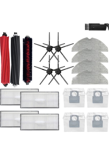 S8 Artı S8 + S8 Pro Ultra G20 Elektrikli Süpürge Parçaları Ana Yan Fırça Paspas Hepa Filtre Haddeleme Fırça Aksesuarı,запасные Части Пылесоса (Yurt Dışından)