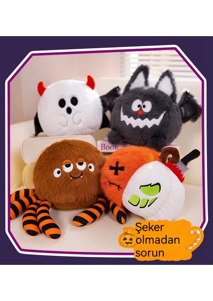 35 cm Cadılar Bayramı Yarasa Kabak Komik Peluş Oyuncak (Yurt Dışından)