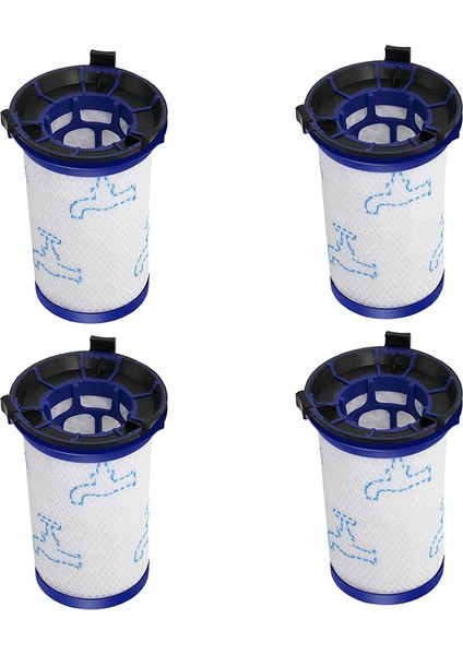 360 RH9037 Elektrikli Süpürge Için 4 Adet Hepa Filtre (Yurt Dışından)