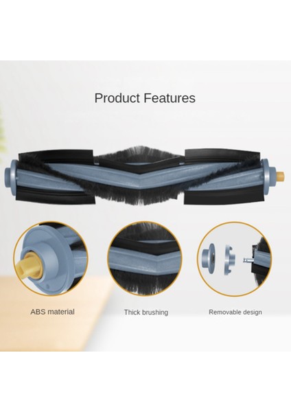 Deebot X1S Pro Omni Turbo Elektrikli Süpürge Aksesuarları Ana Yan Fırça Hepa Filtre Paspas Bezi Toz Torbası Parçası (Yurt Dışından)