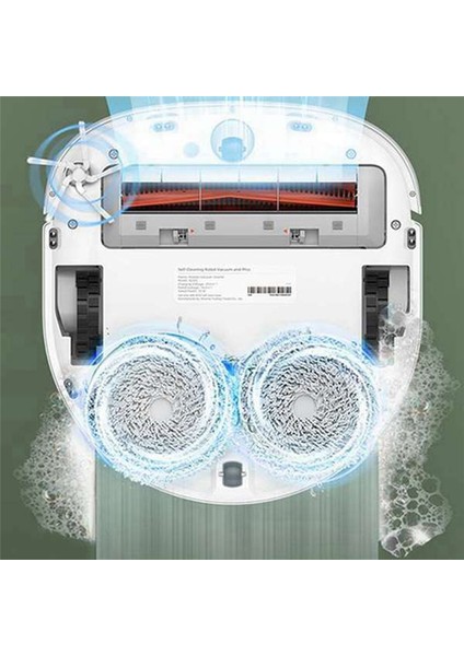 Bot W10 Süpürme Robotu Için 2 Adet Mop Bezi (Yurt Dışından)