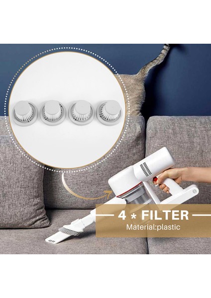 4 Adet Hepa Filtre Kullanışlı Elektrikli Süpürge Ev Araba Mini Kablosuz Yıkanabilir Filtre Yedek Parça Aksesuarları (Yurt Dışından) modelleri