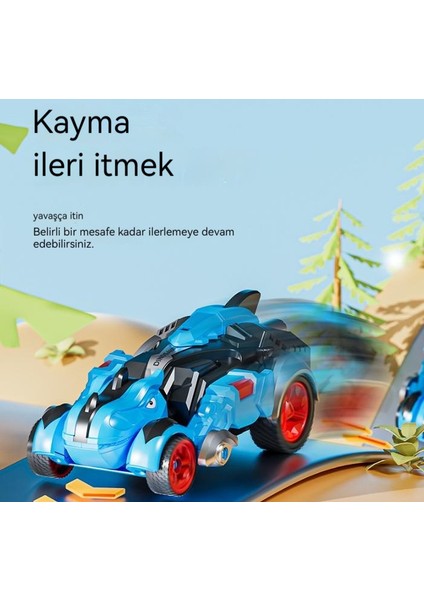 Çocukların Çarpışma Atalet Tyrannosaurus Rex'e Dönüştürülmüş Oyuncak Arabası (Yurt Dışından)