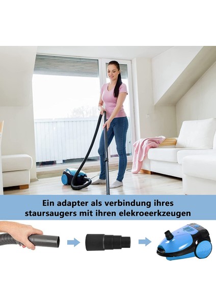 Elektrikli Süpürge Adaptörü Elektrikli Süpürge Hortumu Adaptörü 25 mm - 42 mm (Yurt Dışından)
