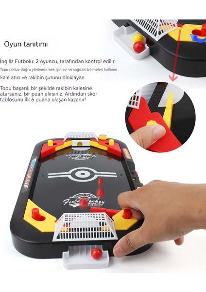 Iki Oyuncu Için 2'si 1 Arada Masa Üstü Buz Hokeyi Masa Üstü Oyuncağı (Yurt Dışından)