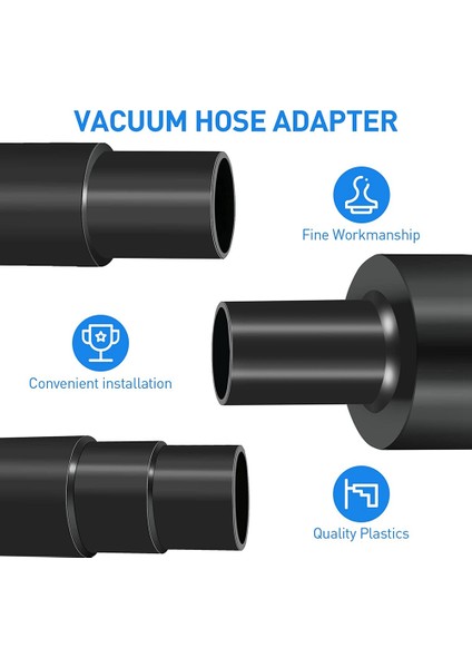 Üniversal Vakum Hortumu Adaptörü Elektrikli Süpürge Için 3 Boyutlu Adaptör Kiti (Yurt Dışından)