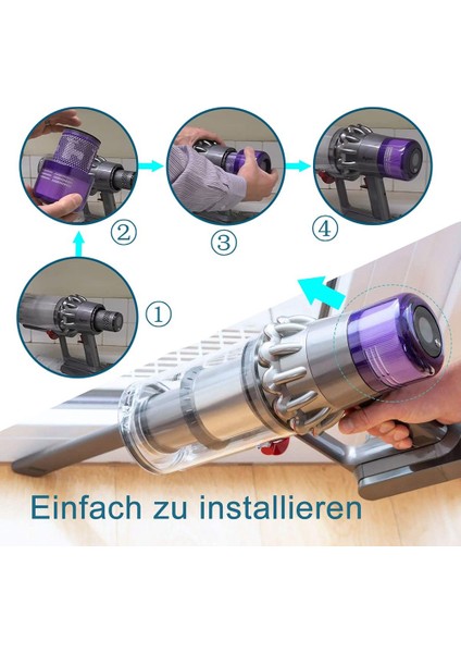 V11 SV14 Absolute Elektrikli Süpürge Için Yedek Hepa Filtre (Yurt Dışından)