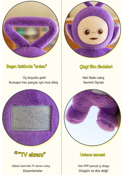 40CM Teletubbies Peluş Bebek Peluş Oyuncak (Yurt Dışından)