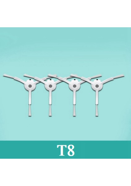 Adet Yan Fırça T8 Robotlu Süpürge Için Zemin Temizliği Için Yedek Yedek Aksesuarlar (Yurt Dışından)