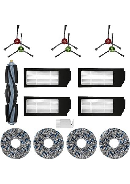 Cobos X1OMNI Turbo Süpürge Aksesuarları Için Uygun Yan Süpürme Filtresi Rulo Fırça Paspas Pedi Yedek Parçalar (Yurt Dışından)