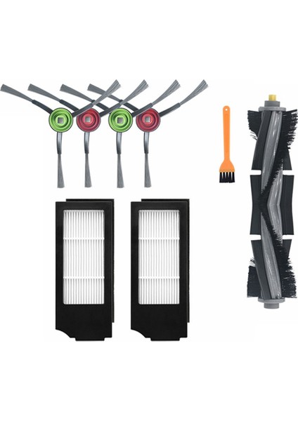 Cobos Süpürme Robotu X1 Paspas Silecek Ana Fırça Yan Fırça Için 8 Adet (Yurt Dışından)