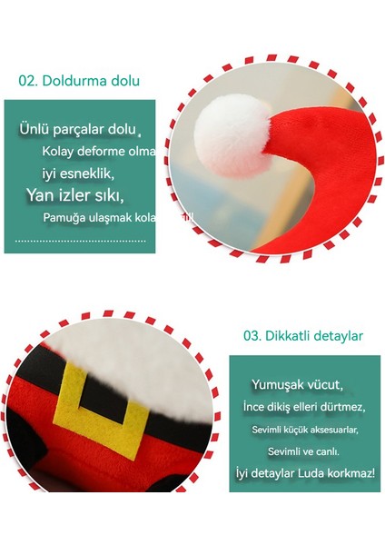 40CM Noel Baba Bebek Peluş Oyuncak (Yurt Dışından)