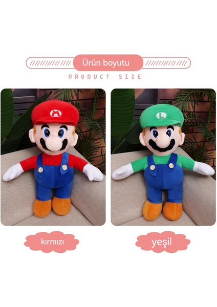 60CM Süper Mario Mario Karikatür Peluş Oyuncak (Yurt Dışından) fırsatları